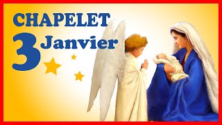 ⭐ CHAPELET du 3 Janvier ❤️ mystères Joyeux 💫 [upl. by Ttenna]