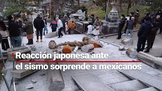 ¡Ni parecía SISMO  Mexicanos sorprendidos con la reacción JAPONESA al terremoto [upl. by Asim]