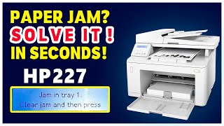 Easy Fix for Paper Jam in HP LaserJet Pro MFP M227sdn  watch now for a quick solution [upl. by Darnell]