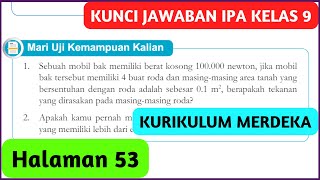 Kunci Jawaban IPA Kelas 9 Halaman 53 Kurikulum Merdeka Mari Uji Kemampuan Kalian [upl. by Roseanne]