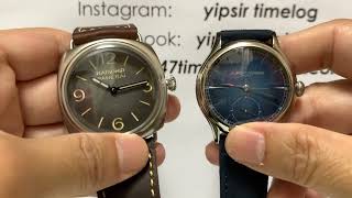 煙燻面大樂趣：Panerai Radimor 1334 與不常見的 Laurent Ferrier Classic Blue Titan [upl. by Thorlie]