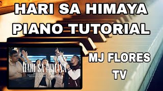 HARI SA HIMAYA BY MJ FLORES TV PIANO TUTORIAL [upl. by Epp]