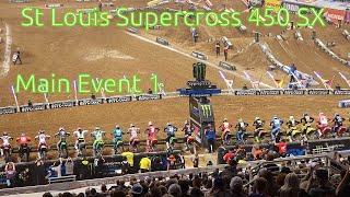 2024 St Louis Supercross 450 SX Main Event 1 [upl. by Leotie]