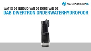 DAB Divertron Onderwaterhydrofoor  Unboxing [upl. by Oibirot]