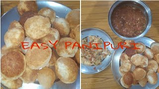 Easy Homemade Panipuri  Phuchka  Golgappe  आसानी से घर पे बने पानीपुरी फुचका  गोलगप्पे [upl. by Erbua]