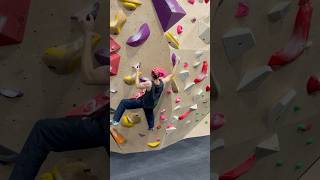 🟣V5V6 Super hard top match bouldering climbing fitness [upl. by Derfnam619]