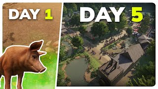 I Spent 5 Days Building a Farm for EVERY Banyard Animal in Planet Zoo [upl. by Larrej882]