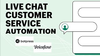 Customer Support Chatbot  Live Chat integration  Voiceflow amp Botpress [upl. by Ilyse]