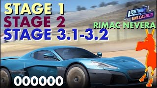 Real Racing 3 RR3 Lightning Unleashed Rimac Nevera Stage 1  Stage 2  Stage 3132 0 upgrades [upl. by Melanie902]