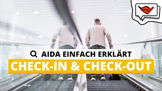 Checkin und Checkout  AIDA einfach erklärt 💡 [upl. by Kal440]