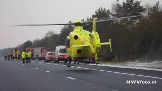 Ongeval A28 Li 552 Harderwijk met inzet van Lifeliner 3 [upl. by Rigdon239]