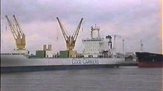 Banana Boat and other Merchant Ships in Zeebrugge Docks 1998 [upl. by Ykceb]