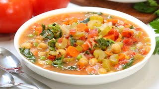 Hearty Vegetable Soup  Healthy  Nutritious  Easy Recipe [upl. by Raquel439]