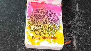 color Mandala Art For Beginners  EasyMandala59 [upl. by Valerle638]