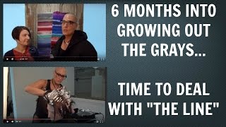 Going Gray  Going Grey  6 Month Update Video 3  Time to Deal With the Demarcation Line [upl. by Ahsad]