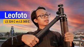 LEOFOTO TRIPOD LS324 C VS LS365 C  Tripod Kokoh  BEST TRIPOD [upl. by Grim]