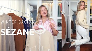 Sezane Haul Winter Essentials [upl. by Adnowat639]