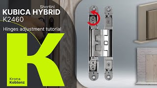 Tutorial di regolazione Cerniera a scomparsa KUBICA HYBRID K2460 [upl. by Aklog]