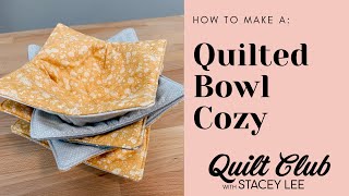 How to Make a Quilted Bowl Cozy  Learn to Sew  Beginners Sewing Tutorial  FREE PATTERN [upl. by Lenod]