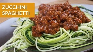 Keto Zucchini Spaghetti Zucchetti  Low Carb Spaghetti Noodles KetoBox [upl. by Rosinski943]