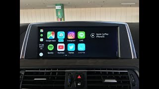 BMW iPhone Mirroring via Apple CarPlay ID6 NGXPLAY F06 F13 F12 [upl. by Uriisa]