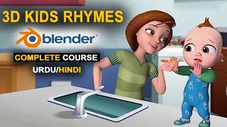 3D kids Rhymes complete course in Hindi [upl. by Lowe729]