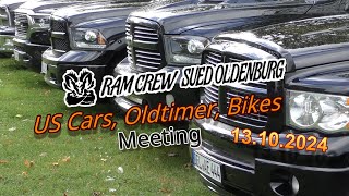 8 US Cars Oldtimer Bikes Meeting in Hoykenkamp bei Menkens 13102024 [upl. by Eimmaj]