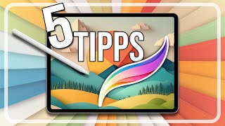 5 Tipps amp versteckte Funktionen in Procreate  Tutorial Deutsch [upl. by Anaerda]