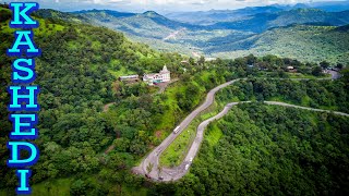 Drone shots of Maharashtra  Kashedi ghat drone video [upl. by Ynafetse]