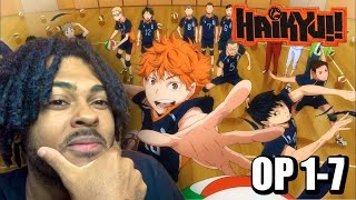 SHONEN TARD Reacts To HAIKYUU Openings For The First Time 17 [upl. by Utter]