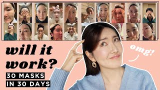 I used 1 Sheet Mask Everyday for 30Days amp this is what happened 1sheetmask1day [upl. by Kwan]