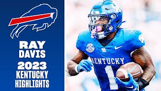 Ray Davis Best Plays of 2023 Kentucky RB  Buffalo Bills Highlights [upl. by Filiano]