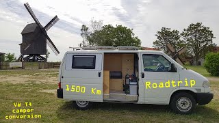 VW T4 camper van conversion  meine erste große Testfahrt 2020  Ben am Leben [upl. by Welker]