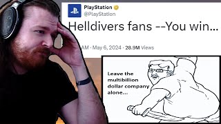 Sony Fanboys Raging Because Pc Gamers Won Helldivers 2 [upl. by Onaivlis]