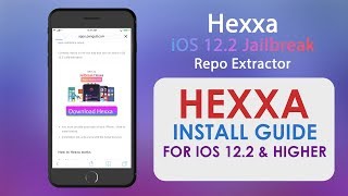 hexxa install guide for iOS 122 amp higher Jailbreak [upl. by Brok]