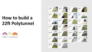 Building a Large Polytunnel 22ft  Step by Step [upl. by Wolford]