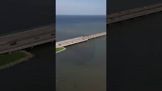 Causeway Bridge over Lake Pontchartrain in Louisiana is the longest bridge in the world over water [upl. by Bjork479]