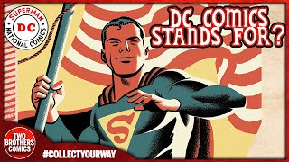 ORIGINS OF DC COMICS  WHAT DOES DC COMICS STAND FOR  TWO MINUTES IN COMIC BOOK HISTORY [upl. by Mittel]