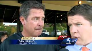 Dan Marino celebrates opening of new Anthonys Coal Fired Pizza in McMurray [upl. by Ddart454]