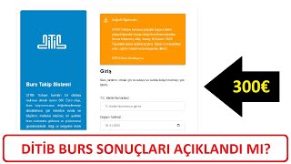 DİTİB BURS SONUÇLARI AÇIKLANDI MI DİTİB BURS SONUÇLARI NE ZAMAN AÇIKLANACAK [upl. by Nahor807]