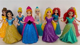 Looking For Disney Princess Mix Rainbow Dress 9 MYSTERY SURPRISES Dolls Satisfying Video ASMR [upl. by Esinehc]