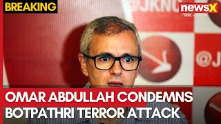 Omar Abdullah Condemns Botpathri Terror Attack  Calls It Very Unfortunate News  NewsX [upl. by Eugeniusz84]