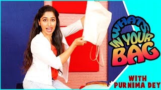 Whats In Your Bag With Purnima Dey  Tula Pahate Re  Gatmat [upl. by Karame623]