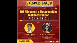 TOSAlignment and Metacognitive Test Construction Workshop NCR R3 and R4A Held at CBRC Fairview [upl. by Dennie682]