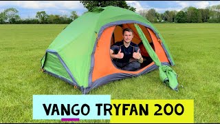 Vango Tryfan 200 Tent Review  A BEAST of a 2 person backpacking tent [upl. by Atinehc927]