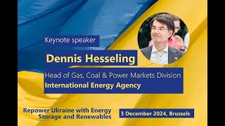 Repower Ukraine Dennis Hesseling Head of Gas Coal amp Power Markets Division IEA [upl. by Eirrod]