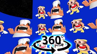 Pizza Tower Screaming Meme OVER 1 MILLION TIMES VR 360° [upl. by Nohtahoj664]