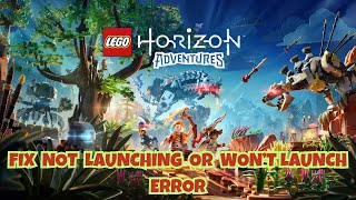 How To Fix Lego Horizon Adventures Not Launching or Wont Launch Error [upl. by Keelia]