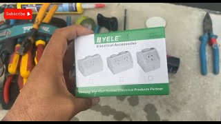 how to install an outdoor weatherproof power outlet very easy one [upl. by Enyaj]