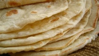 Flour Tortillas from Scratch وصفة خبز التورتييا في المنزل [upl. by Neri795]